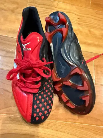 미즈노 웨이브 이그니타스 4 재팬 축구화 빨검 25cm 새상품급