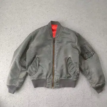 MA-1 플라이트 자켓 USAF 타입 올리브 M 상당 짧은 기장