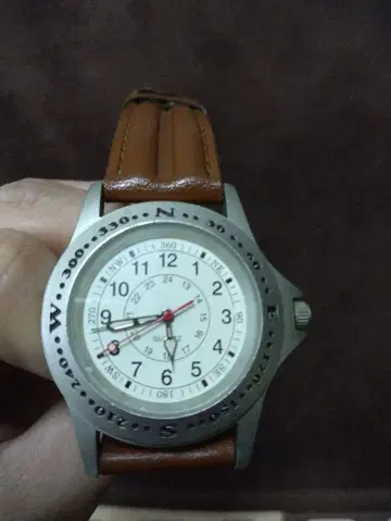 Quartz 아날로그 손목시계 방위 표시 포함