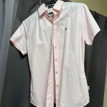 GRAND SLAM 반팔 셔츠 M 사이즈 핑크 스트라이프