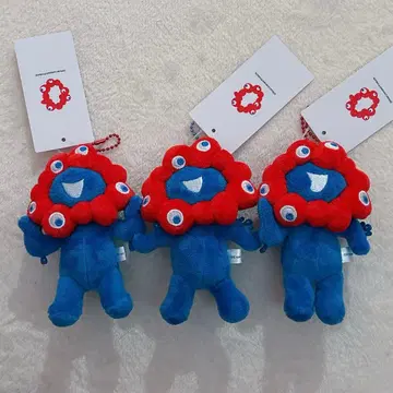만박 미야쿠미야쿠 공 체인 마스코트 봉제 인형 키링 3종