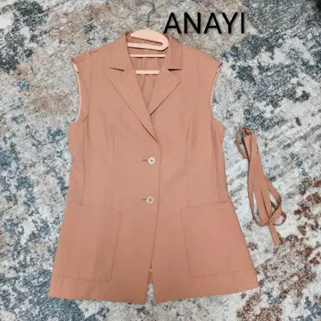 아나이 ANAYI 베스트 테일러드 베스트 슬리브리스 자켓