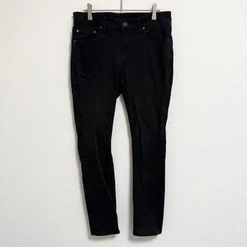 [AZUL] 스키니 데님 팬츠 (L) 캐주얼 블랙 면 사용