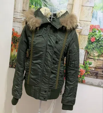 AVIREX 밀리터리 자켓 후드 퍼 포함