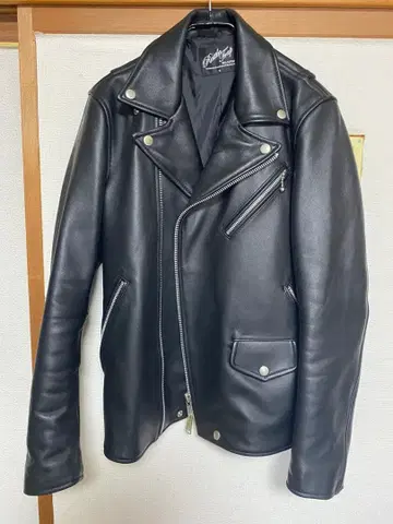 RattleTrap 블랙 더블 라이더 자켓 M