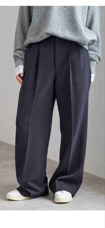 더블 크로스 투 턱 팬츠