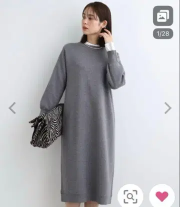 INDIVI 원피스 [ 울 혼방/세탁 가능 ] 스무스 니트 원피스