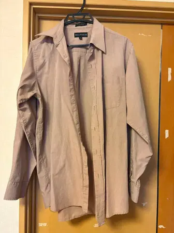 구제 의류 브라운 긴팔 셔츠