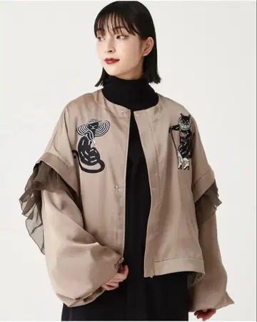 후리후 Furifu Theatre 자수 스카잔 고양이