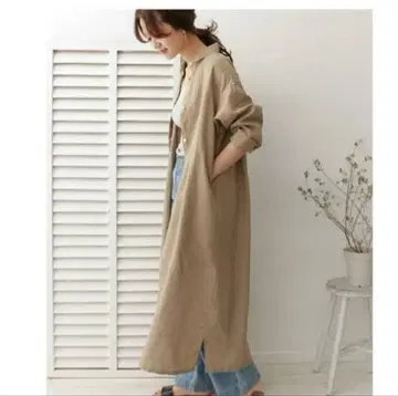 어반 리서치 도어스 린넨 셔츠 원피스