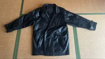 100cm 가죽 빈티지 코트