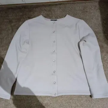 담요 같은 안쪽 샤기 발열 가디건