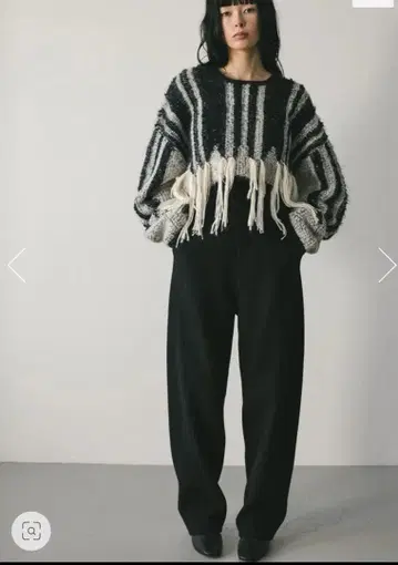 STYLEMIXER 인터샤 프린지 니트