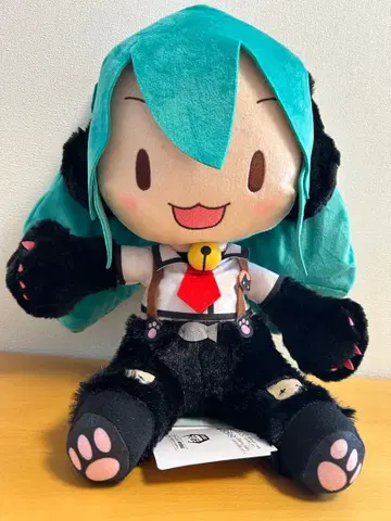하츠네 미쿠 후와푸치 LL 봉제 인형 냥코