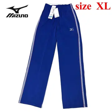 새상품 미즈노 XL 사이즈 웜업 팬츠 블루 저지 스포츠