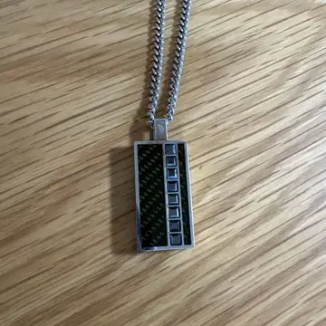탄소섬유풍 스테인리스 목걸이