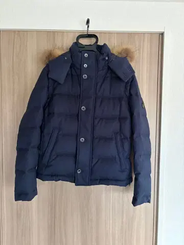 삼양상회 네이비 후드 부착 다운 자켓