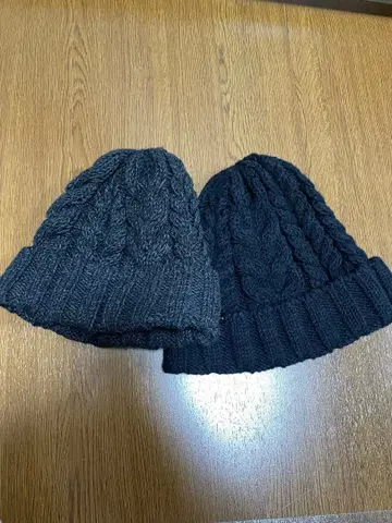 CA4LA 니트 모자 울 2세트