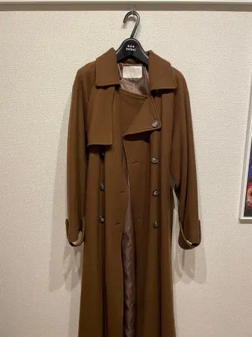 eimy istoire 벨티드 울 트렌치코트 브라운