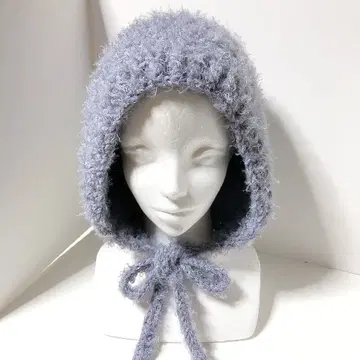 보닛 귀도리 니트 모자 발라클라바 후드 모자 y2k 복슬복슬 라메 믹스