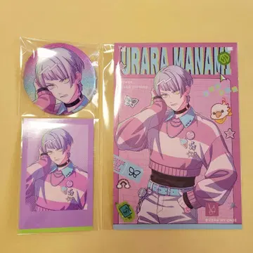 브레마이 마나미 레이 린넨 엽서 트레이딩 카드 캔뱃지 3종 세트