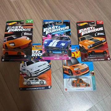 Hot Wheels 와일드 스피드 미니카 4대 세트