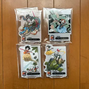 제일복권 드래곤볼 40주년 F상 아크릴 4종 세트