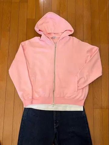 BEAUTY&YOUTH 핑크 풀 집업 후드티