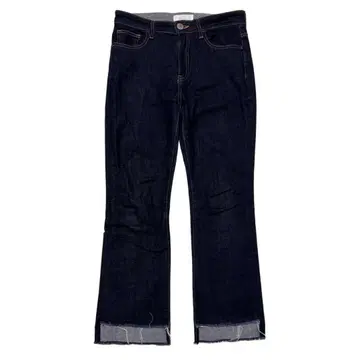 새상품급 최근 모델 자유구 데님 세미 플레어 인디고 38