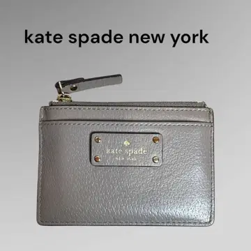 케이트 스페이드 가죽 카드 케이스 코인 케이스 그레이