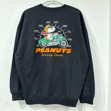 PEANUTS 스누피 바이크 할리 트레이닝복 남성용 L 자수 새상품