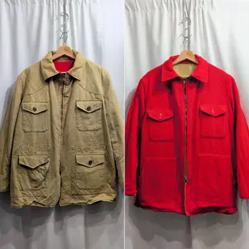 40s 50s 빈티지 리버서블 헌팅 자켓 M 상당