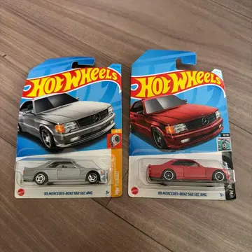 89 메르세데스-벤츠 560 SEC AMG 미니카 2대 세트