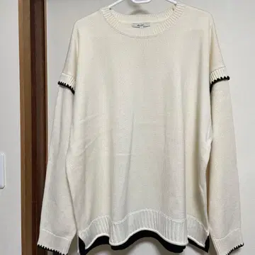 niko and - 화이트 니트 스웨터 L