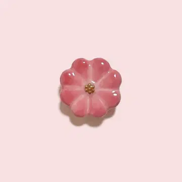 빨간색 국화 오비 고정 띠 브로치 기모노 액세서리 화과자