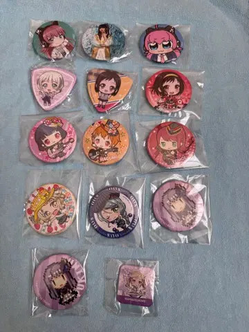 뱅드림 캔뱃지 묶음 판매