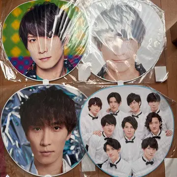 와타나베 쇼타 부채 3개 + SnowMan 부채 1개 세트