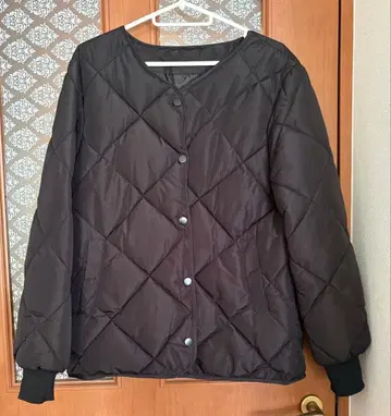 블랙 퀼팅 자켓