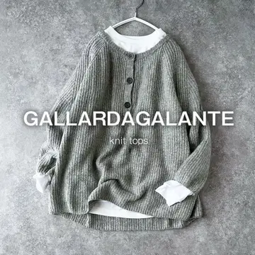 개럴개런트 야크 울 니트 헨리넥 그레이 루즈핏 N1