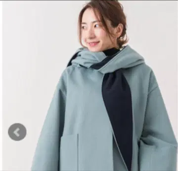 yori 요리 후드 리본 숏코트 사이즈 36