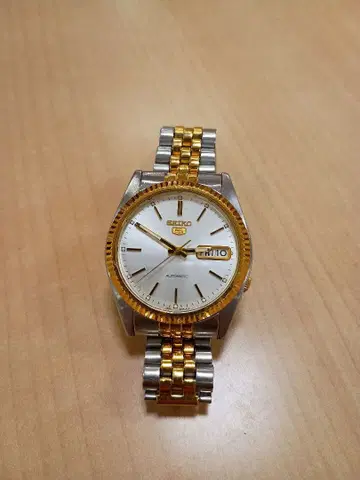 세이코 자동 와인딩 시계 실버/골드 7S26-3110