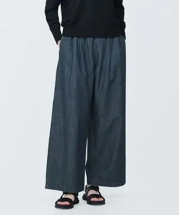 무인양품 코튼 린넨 데님