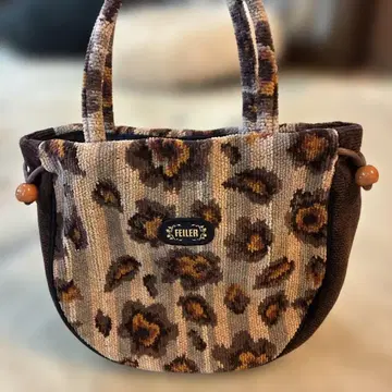 FELLER 레오파드 무늬 핸드백