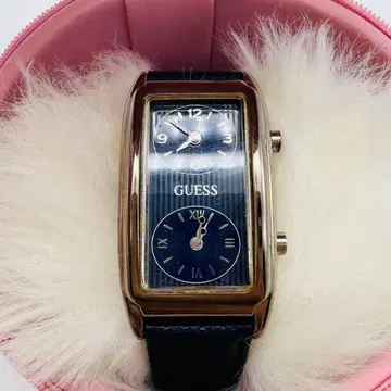 GUESS 더블 페이스 손목시계 네이비