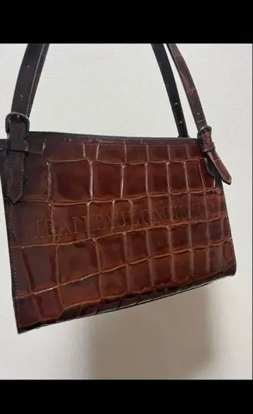 컨디션 최상 장 폴 고티에 초기 엠보 악어 무늬 백