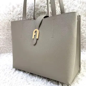 컨디션 최상 훌라 아치 로고 토트백 비즈니스 백 소피아 M 그레이지