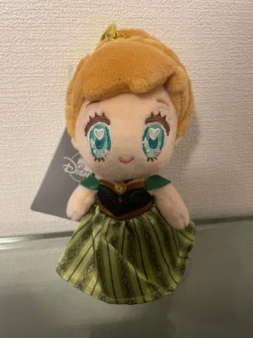 겨울왕국 안나 봉제 인형 키링 브러쉬 키체인