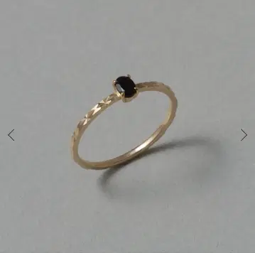 Lilas 오벌 오닉스 컷 링 K10 11호