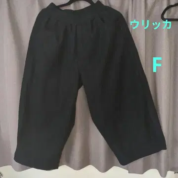 블랙 코듀로이 가우초 팬츠 F 속기모!