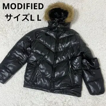 00s Y2K MODIFIED 광택 자켓 퍼 3WAY 블랙 LL